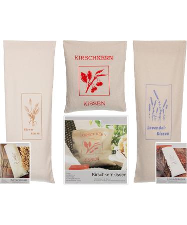 Brandseller Lavender Cereal Pillow - 16x45 cm Wellness Cushion | Beige & Lavender - International Shipping - Buy Online on GoSupps.com