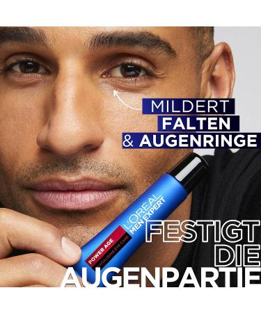 L'Or al Paris Men Expert Anti Aging Care - Eye Cream Face Serum & Moisture Cream | Hydrate Tired Skin with Hyaluronic Acid | 3-Part XXL Skincare for Men - Buy Online on GoSupps.com