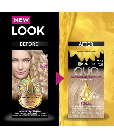 Garnier Hair Color Olia 9 1/2.1 Lightest Ash Blonde - Ammonia-Free Permanent Hair Dye - Buy Online on GoSupps.com