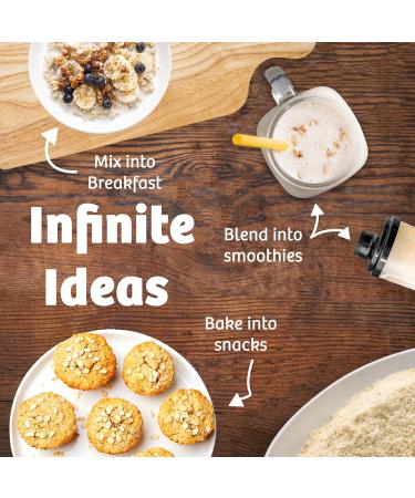 Infinity Organic Plant Based Protein Powder | Vegan Hemp & Brown Rice Protein | Enzymes & Nopal Cactus | Sugar Free Soy Free Non-GMO (580g - Buy Online on GoSupps.com
