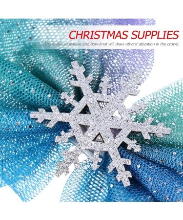 Frcolor 3-Piece Christmas Snowflake Hairpins | Glitter Snap Clips for Girls | Perfect Winter Wedding & Party Hair Jewelry - Buy Online on GoSupps.com