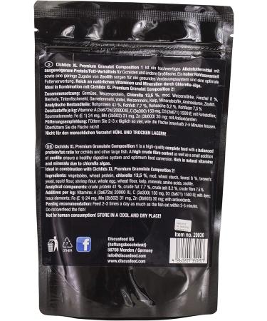 Cichlids XL - Premium Pellets - 500g - Main food for cichlids and other large herbivorous fish species with an emphasis on plant-based nutrition - Buy Online on GoSupps.com