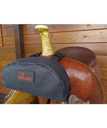 APPALERO Black Pommel Pocket Saddlebag - Durable Western Pannier for Equestrian Adventures | International Shipping Available - Buy Online on GoSupps.com
