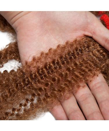 SEGO 3 Packs Afro Crochet Braids - Kinky Curly Hair Bulk Extensions in Light Brown | Marlybob Crochet Hair for Volume & Style - Buy Online on GoSupps.com