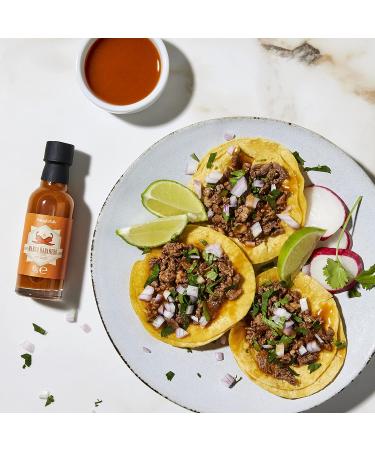 Thoughtfully Inferno Hot Sauce Gift Set - 4 Chili Sauces with Varied Spiciness | Perfect Gourmet Gift for Spice Lovers - Buy Online on GoSupps.com