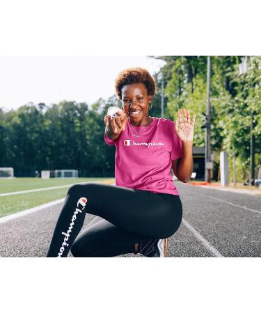 Champion Women's Classic Cotton-Blend Crewneck Tee - Black - Buy Online on GoSupps.com