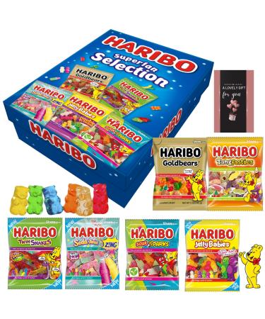 Sweets Gift Box Letterbox Haribo Selection Box With A Lovely Card -Halloween Easter Valentine Christmas Birthday For Haribo Lovers