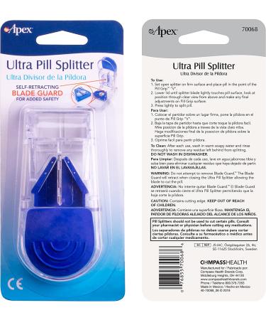 Apex Ultra Pill Splitter - Precision Pill Cutter for Easy Medication Management - Buy Online on GoSupps.com