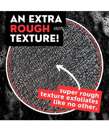 Extra Rough Exfoliating Washcloth - Body & Back Scrubber for Shower - 2 Pack (Black & Grey) - Hygienic, Extra Long, Men or Women - Bye Bye Loofah - Buy Online on GoSupps.com