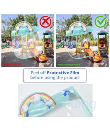 General Use Protective Face Shield Multi Packs (5x Kids Shields Rainbow) - Buy Online on GoSupps.com