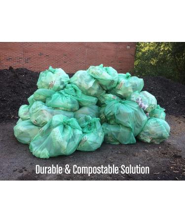 BioBag 100% Certified Compostable Lawn & Leaf Yard Waste Bags 33 Gallon - 60 Count (Pack of 1) - Buy Online on GoSupps.com