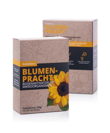 Gretchen- flower splendor organic microorganisms 125 g (powder)- flower fertilizer of course organic & vegan- universal flower & flower plants- floor activator for garden balcony & green plants Flower splendor- 125 g