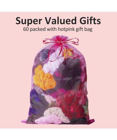ADRIONE 60 Pack Velvet Hair Scrunchies for Women - Bulk Scrunchies for Thick Hair - Buy Online on GoSupps.com