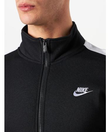 Nike Sportswear Club Fleece Track Jacket - Large, Black/White - Buy Online on GoSupps.com