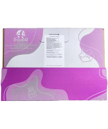 Edible Cake Ribbon Building Blocks - 4 Pieces (24cm x 5cm) for Creative Cake Decoration - Perfect for Cakes up to 30cm - Buy Online on GoSupps.com