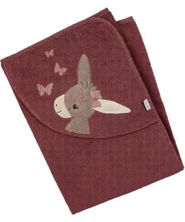 Personalized Sterntaler Bath Towel 80x80 cm - 100% Cotton Embroidery (Emmily Dark Red) | International Shipping - Buy Online on GoSupps.com