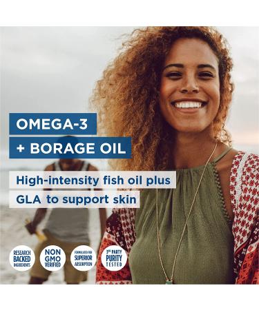 Nordic Naturals Omega-3 + Borage Oil Softgels - 60 Count | Essential Beauty Supplement - Buy Online on GoSupps.com