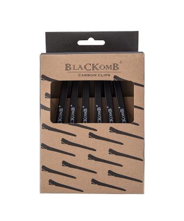Black Carbon Hair Clips - 6 Piece Set for Hairdressers | 12 cm Professional Hair Styling Tool - Buy Online on GoSupps.com