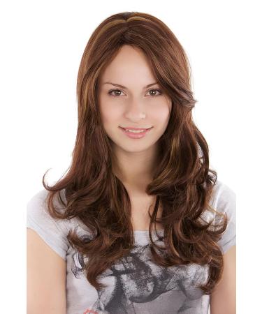 WIG ME UP 3243-33H27 | Premium Natural Brunette Mix Wavy Wig - 55cm | International Shipping Available - Buy Online on GoSupps.com
