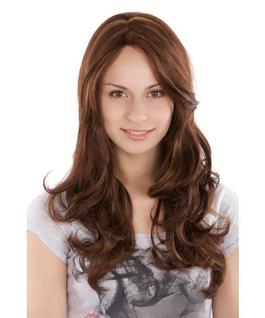 WIG ME UP - 3243-33H27 Natural wig brunette mix wavy 55cm