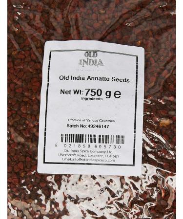 Old India Annatto Seeds 750g - Natural Dye Spice - Pack of 1 - Buy Online on GoSupps.com
