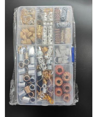 EBANKU 184PCS Dreadlock Hair Jewelry Set - Charms, Beads, Clips for Braids - Women's Crystal & Gold Accessories - Buy Online on GoSupps.com