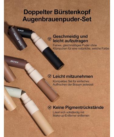  Erinde Erinde Eyebrow Powder #04 - Buy Online on GoSupps.com