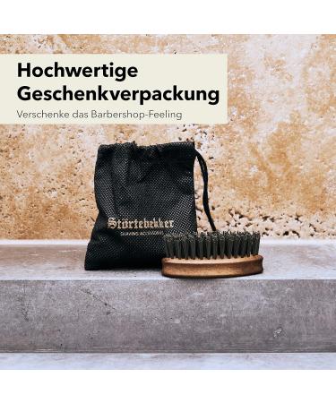 St rtebekker Premium Beard Brush - Made in Germany | Sustainable Bionifil Bristles | Prevents Itching & Shapes Your Beard | Nussbaumholz - Klein Size - Buy Online on GoSupps.com