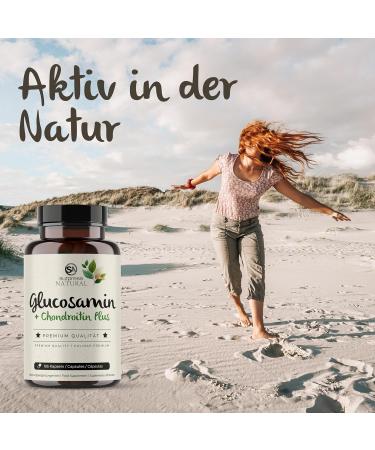 High-Dose Glucosamine Chondroitin 195 Capsules - 1500mg & 1200mg Daily for Joint Health - No Additives - 2-Month Supply - Made in Germany - Buy Online on GoSupps.com