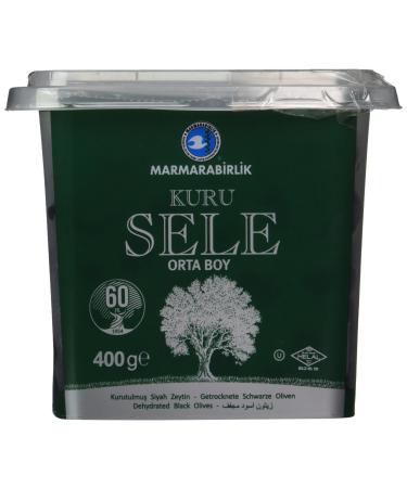 Marmarabirlik Exclusive Black Olive 14 oz. (Kuru Sele) 14.1 Ounce (Pack of 1)