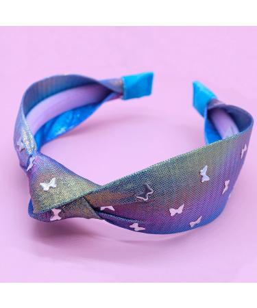 FROG SAC Butterfly Headband for Girls - Purple Blue Studded Knotted Headband for Kids - Mermaid Hair Accessories - Buy Online on GoSupps.com