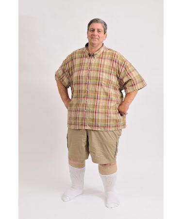 Extra Wide 6E Unisex Medical Mid Calf Crew Socks 3PK | Antimicrobial | Made in USA | White - Buy Online on GoSupps.com