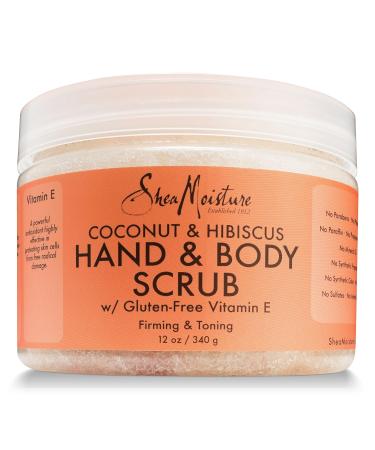 Shea Moisture Coconut & Hibiscus Hand & Body Scrub 12 Oz - Nourishing Exfoliation for All Skin Types | Shop Internationally - Buy Online on GoSupps.com