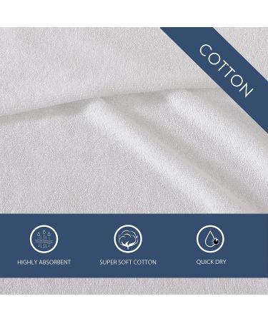 Tommy Bahama Island Retreat White 12pc Washcloths Set - Absorbent & Fade-Resistant Cotton Towels for Fashionable Bathroom Decor - Buy Online on GoSupps.com