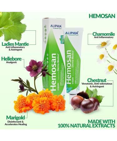 Natural Haemorrhoid Cream - Fast Healing & Itch Relief - 40g (1 Pack) - Buy Online on GoSupps.com