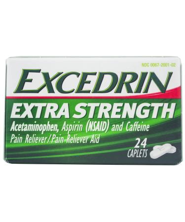 Excedrin Extra Strength Aspirin Pain Reliever Caplets Count 1 - Headache/Pain Relief/Grab Varieties & Flavors