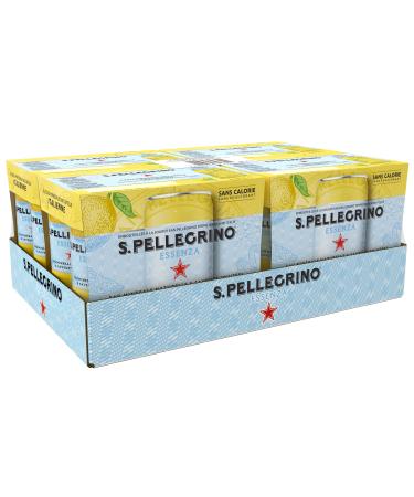SANPELLEGRINO Essenza Citron Zeste de Citron - 4 packs de 6x33cl