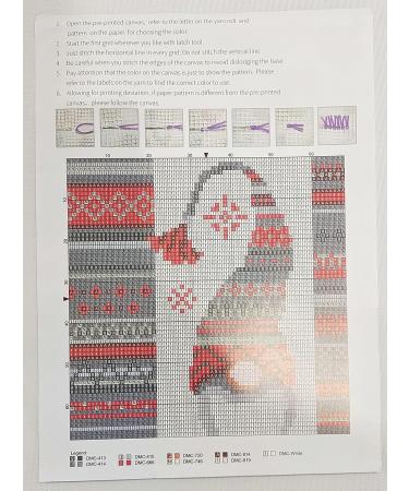 LAPATAIN Latch Hook Kit for DIY Throw Pillow Cover - Handcrafted Crochet Cushion Cover 17X17inch - Christmas Hat Design - Buy Online on GoSupps.com