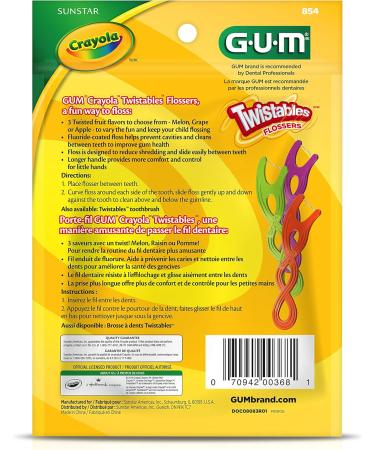 Gum Crayola Twistables Flossers 4X40ct (160ct) Multi - Buy Online on GoSupps.com
