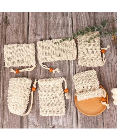 Buy Hangable Cotton & Linen Mesh Soap Bags (10-Pack) - Eco-Friendly Soap Saver Pouches for Shower - Durable Curry Sisal Soap Protectors - Buy Online on GoSupps.com