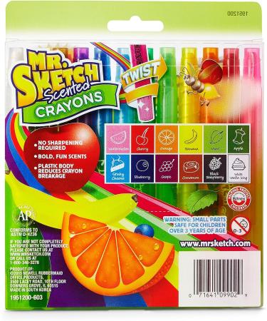 Mr. Sketch Scented Twistable Crayons Assorted 12 Pack - 12 Count | Standard Packaging | 1 Pack - Buy Online on GoSupps.com