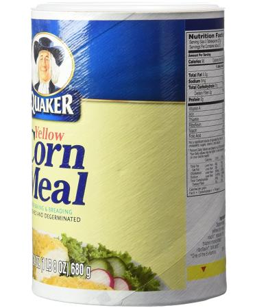 Quaker Yellow Corn Meal 24 oz (3-Pack) - Pack of 3, 24.0 Ounce | Premium Quality - Buy Online on GoSupps.com