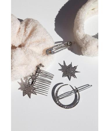 Kristin Ess Star & Moon Hair Clips Set - Celestial Hair Accessories - Buy Online on GoSupps.com