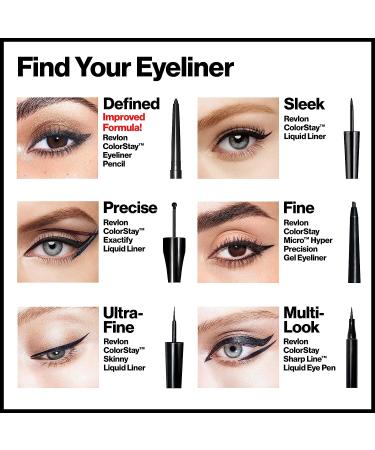 Revlon ColorStay Waterproof Pencil Eyeliner - Smudgeproof Charcoal Eye Makeup - Buy Online on GoSupps.com