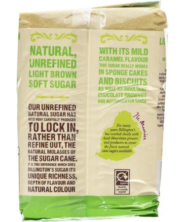 Billington's Light Brown Soft Natural Unrefined Cane Sugar 500g - Buy Online on GoSupps.com