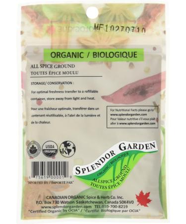 Splendor Garden organic Allspice Ground 35.0 Gram 35 g (Pack of 1) - Buy Online on GoSupps.com