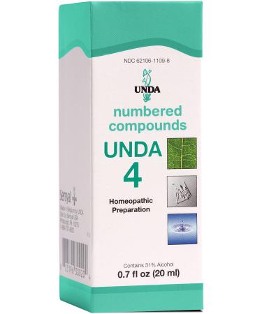 UNDA 4 Numbered Compounds | Homeopathic Preparation | 0.7 fl. oz.