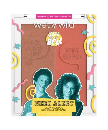 Wet n Wild Saved By The Bell Highlighter + Illuminator Glow Face Duo Highlighter Makeup Powder Illumniator Makeup Powder Cruelty-Free Makeup Nerd Alert (1114535) Highlighter + Illuminator Glow Face Duo 1 Count (Pack... - Buy Online on GoSupps.com