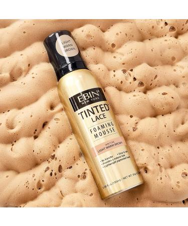 EBIN NEW YORK Tinted Lace Foaming Mousse - Light Warm Brown 3.38oz | International Shipping Available - Buy Online on GoSupps.com
