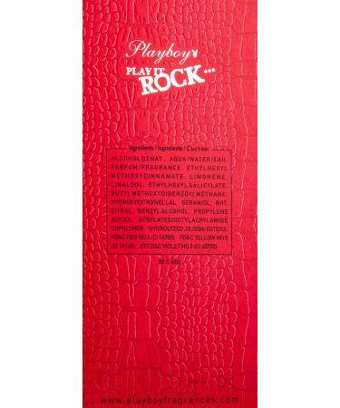 Playboy Play It Rock Edt Spray 1.0oz For Women Floral Orange Vanilla 1 Fl Oz (Pack of 1) - Buy Online on GoSupps.com